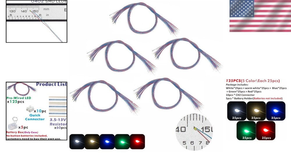 Beginner Model Building Essentials - Pre-Wired Micro LEDs