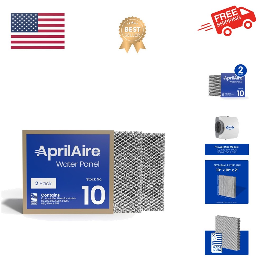 10 Water Panel Humidifier Filter Replacement for Whole-House Humidifier Model...