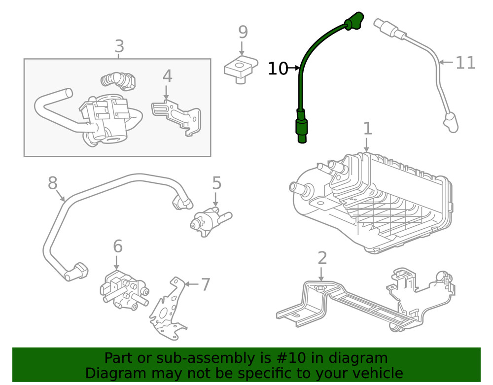 Genuine GM Heated Oxygen Sensor 12679935