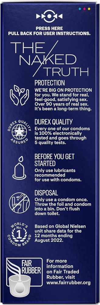 Durex Performax Intense Ribbed & Dotted Condoms, 12 Count
