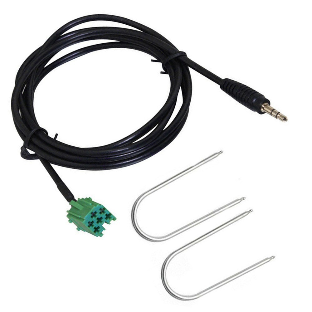 Adapter Cable Input Adapter 150cm 2005-2011 Black For Clio For Lagunar