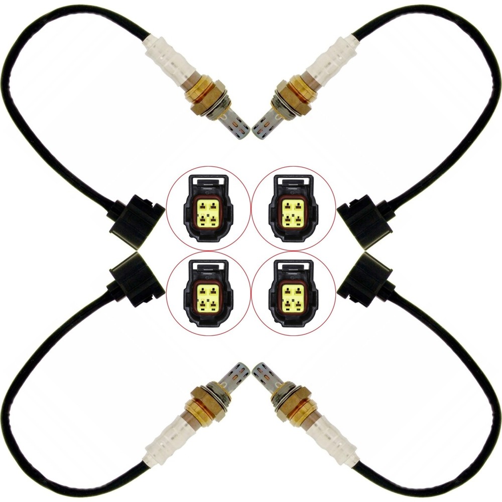4pcs Oxygen O2 Sensor For 2005-2012 Chrysler 300 Upstream+Downstream