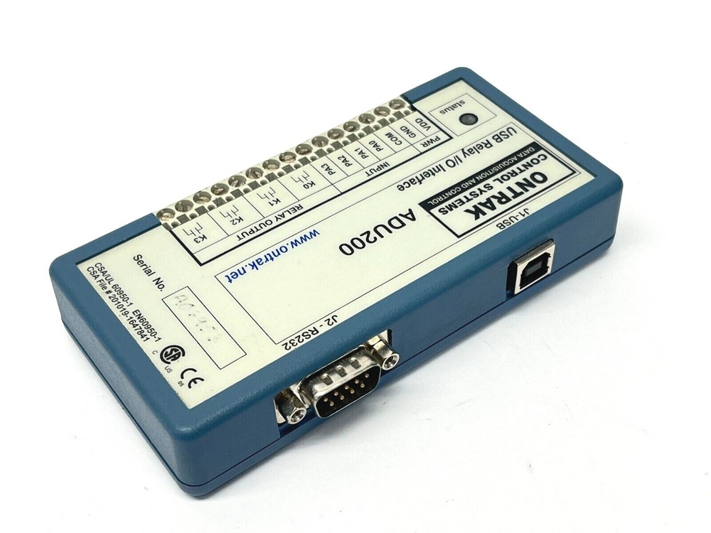 Ontrak Control Systems ADU200 USB Relay Interface I/O