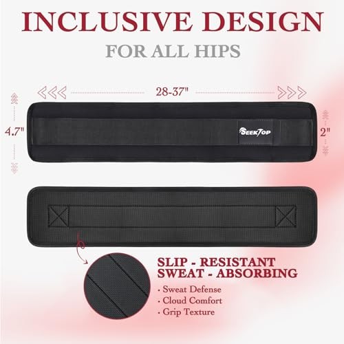 Adjustable Hip Thrust Belt Slip-Resistant Padding Booty Belts for Glutes -