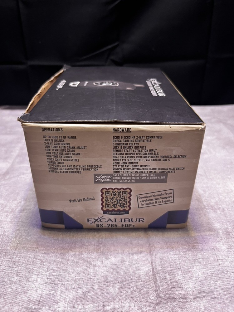 Excalibur RS-265 EDP Remote Start Keyless , Button, 1500 Feet unit