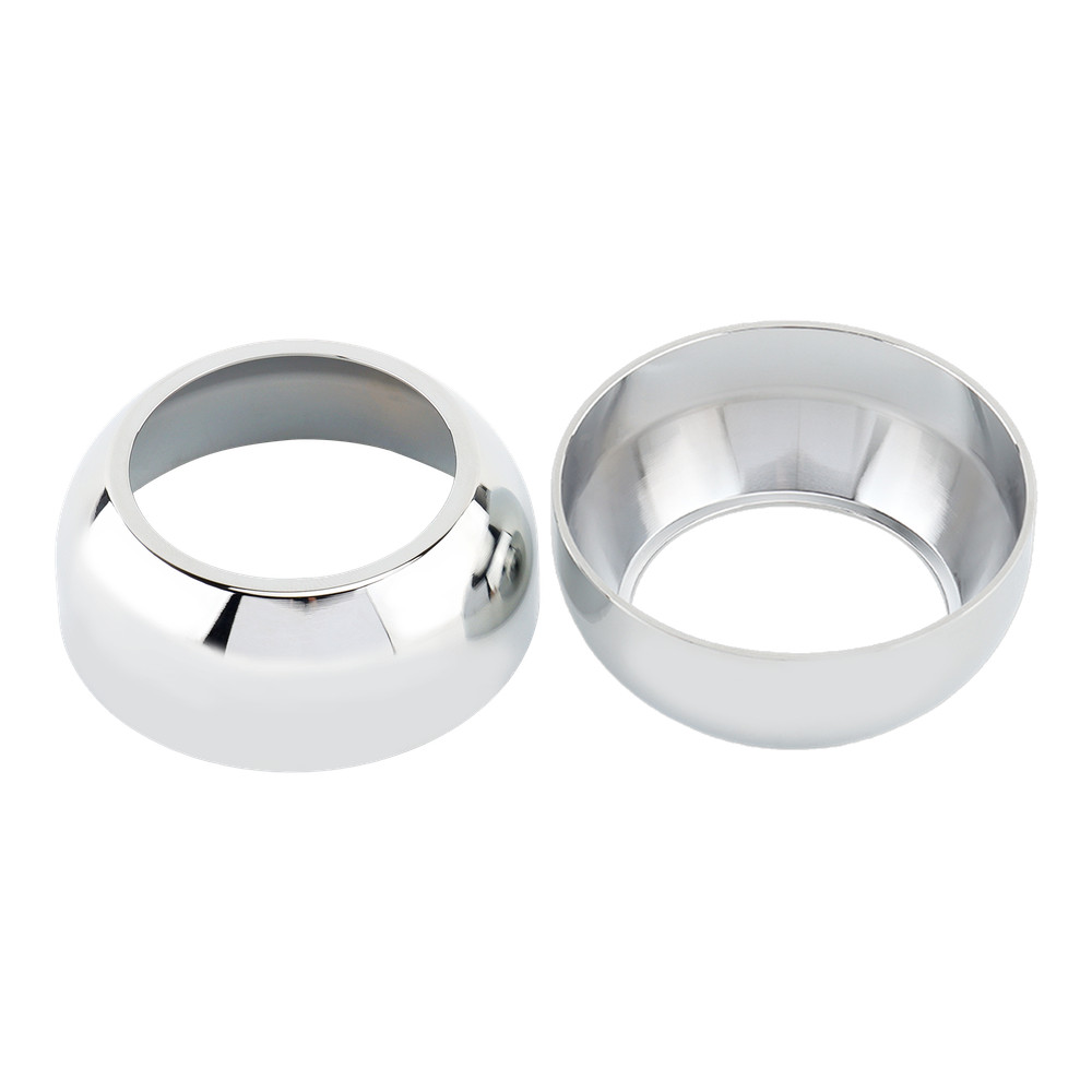 Chrome Front Fork Boot Cap Covers 41mm For Harley Softail FXST FXDWG Wide Glide