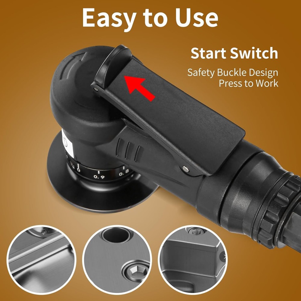 2 in 1 Pneumatic Chamfering Tool - Mini Air Chamfer Tool for C & R Deburring, 45
