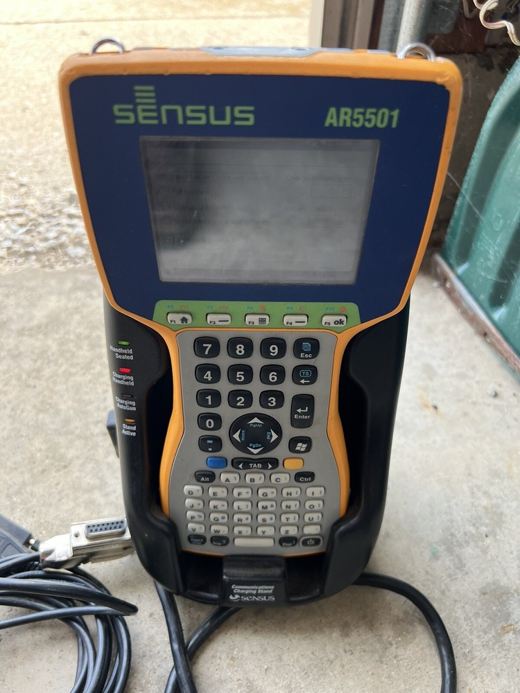 Sensus AR5501 Field Data Collector w/ Charging Cradle Works
