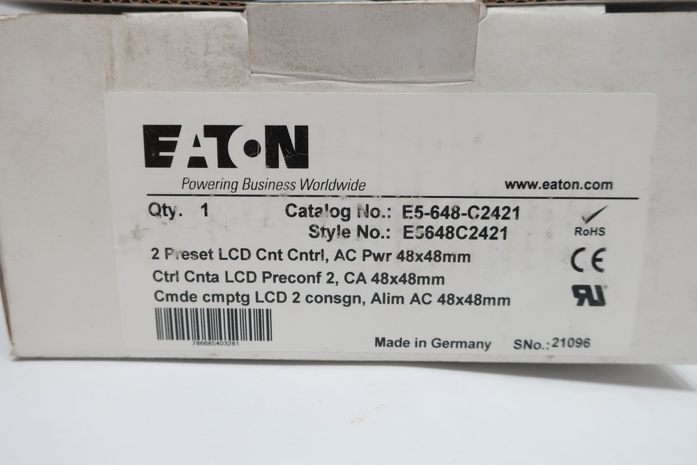 Eaton E5-648-C2421 Multifunction Digital Timer/counter 100-240v-ac