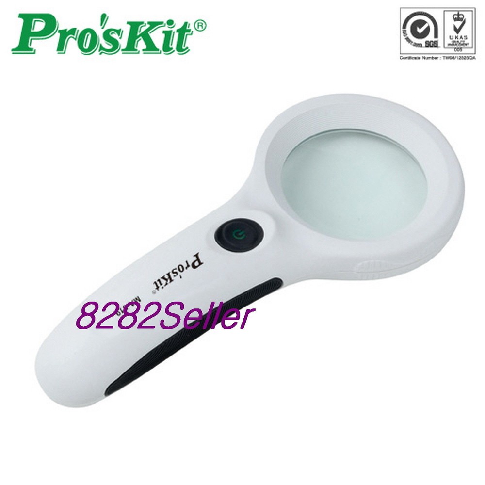 ProsKit MA-019 3X Handheld LED Light Magnifier with Currency Detecting Function