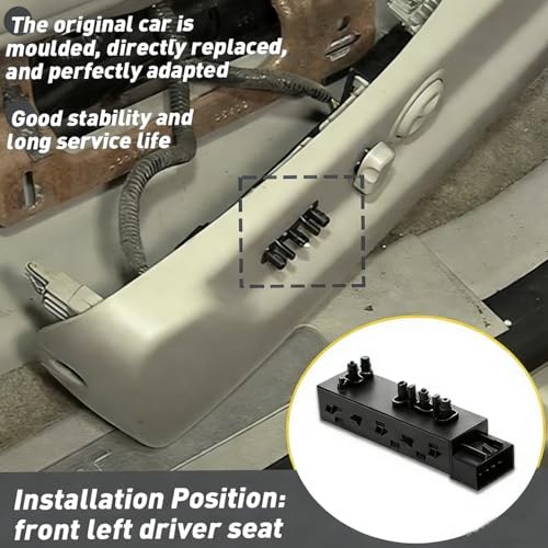 Front Driver Side Power Seat Recliner Switch Motor Adjustment Control for