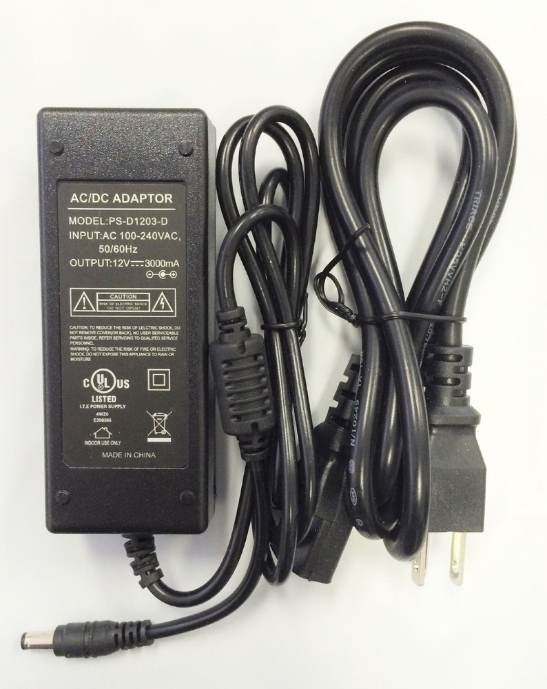 Premium 12V 3A  Power Adapter for Lorex Series DVRs