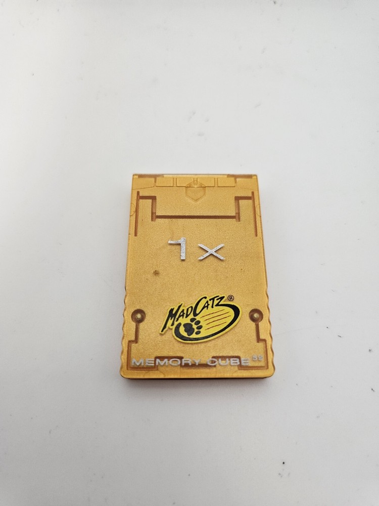 Nintendo Gamecube MadCatz 1x Memory Card, Yellow