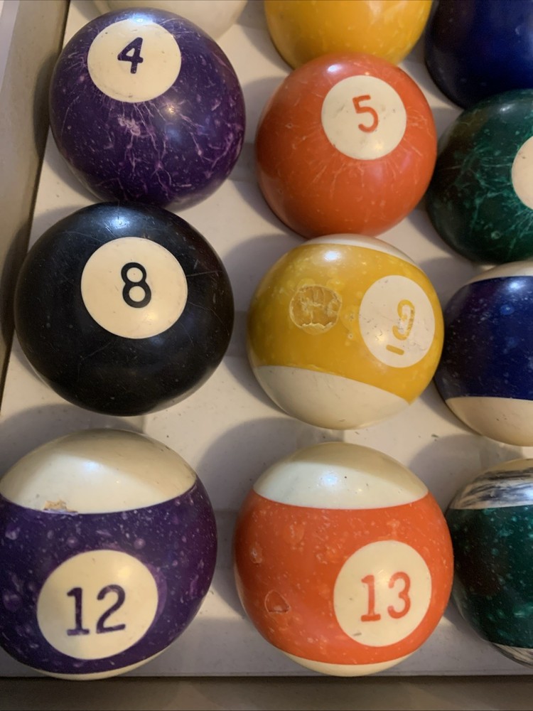 Vintage Billiards Pool Ball Complete Set