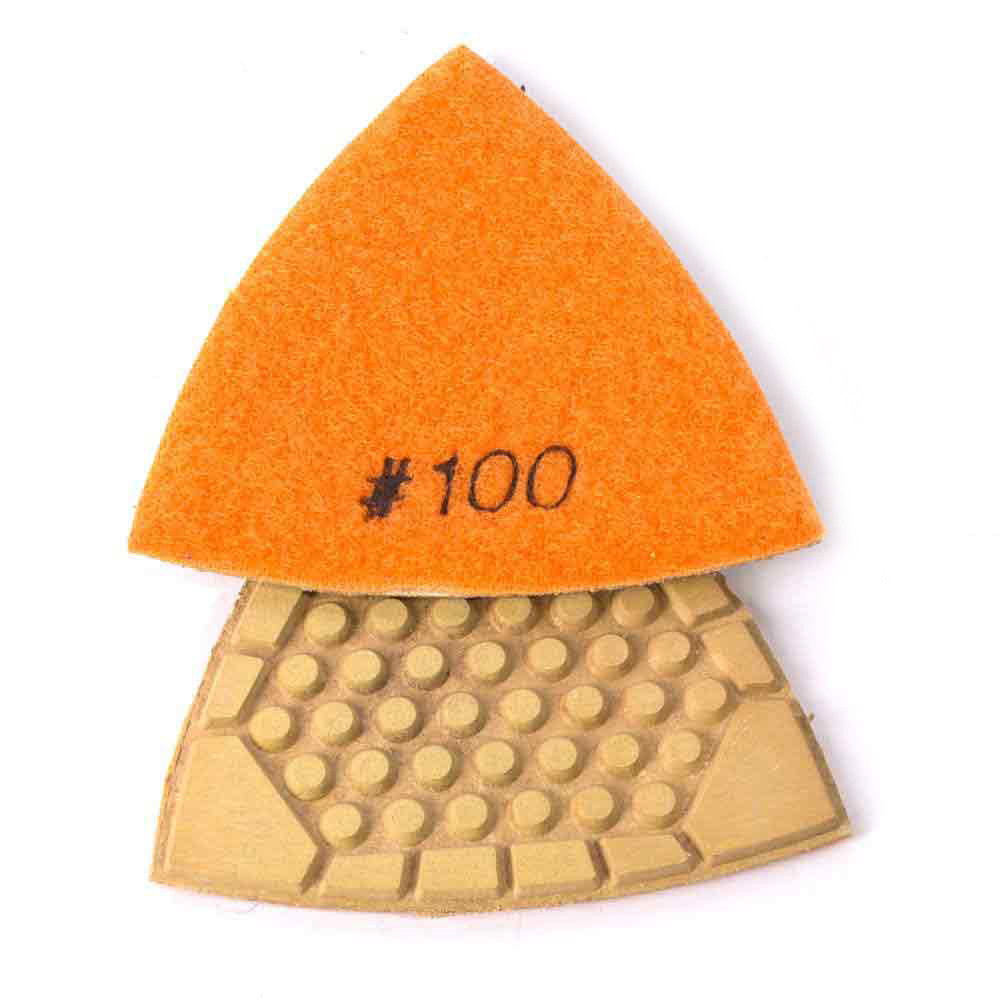 Specialty Diamond Diamond Triangular Dry Pad, 100 Grit - BRTTD100
