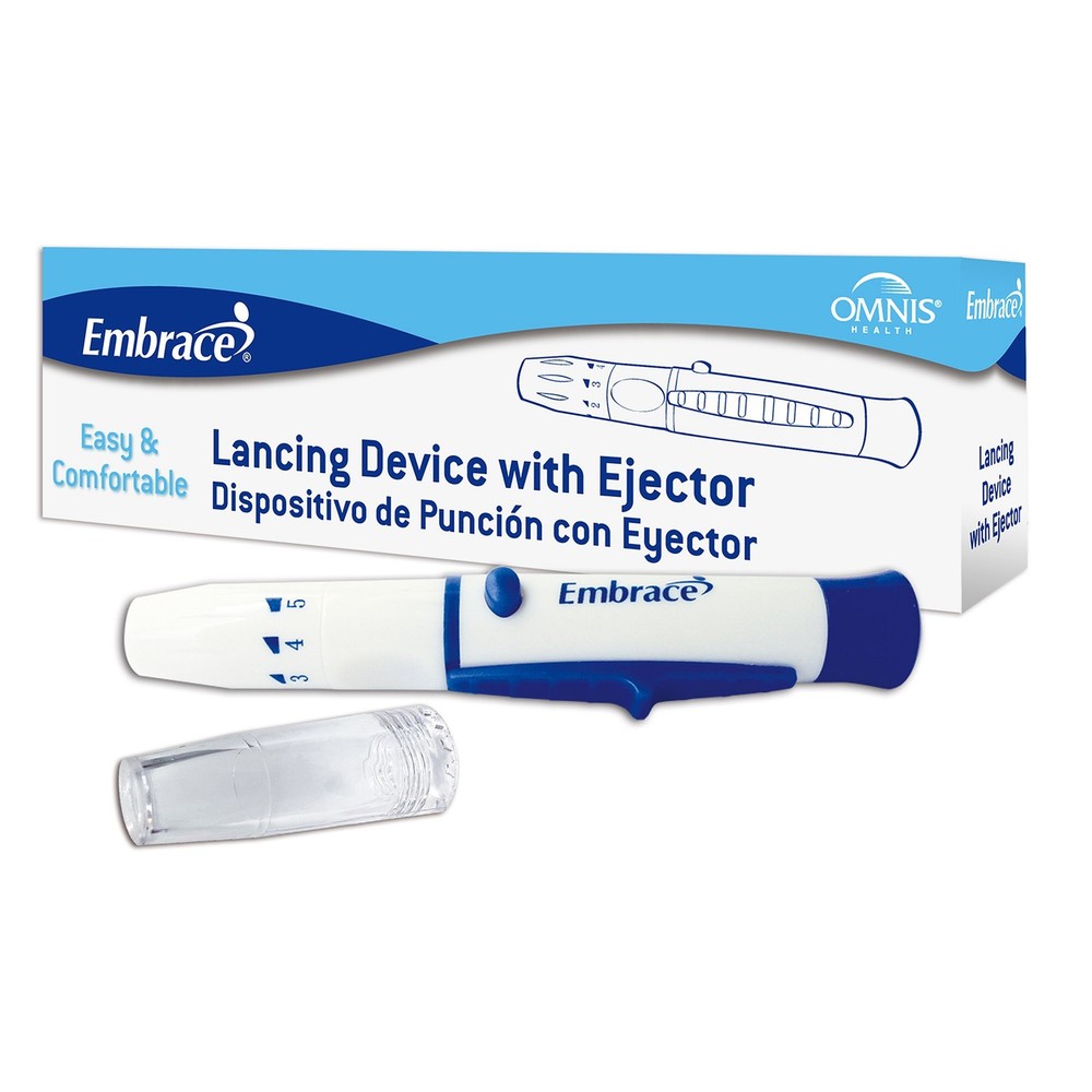 Embrace Safety Lancing Device Needle Multiple Depth Settings 1 Box(s) 1 /Box