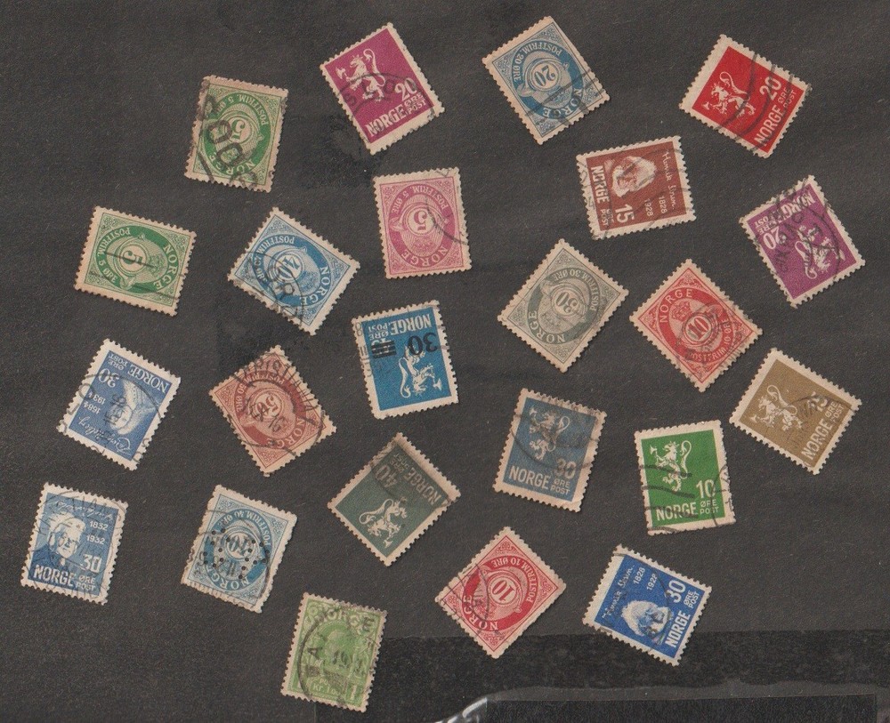 Norway stamps used etc
