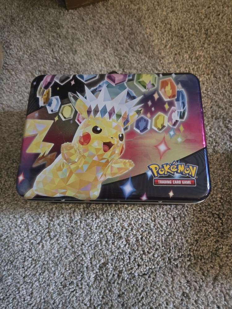 2 Poke'mon lunchbox tin empty slightly damaged