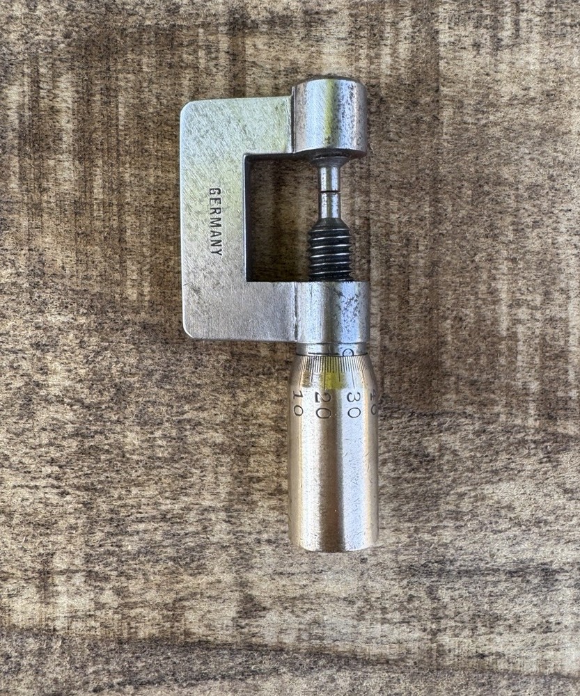 RARE OPEN THREAD MICROMETER 0 - 1/2" - Accurate - Made In Germany