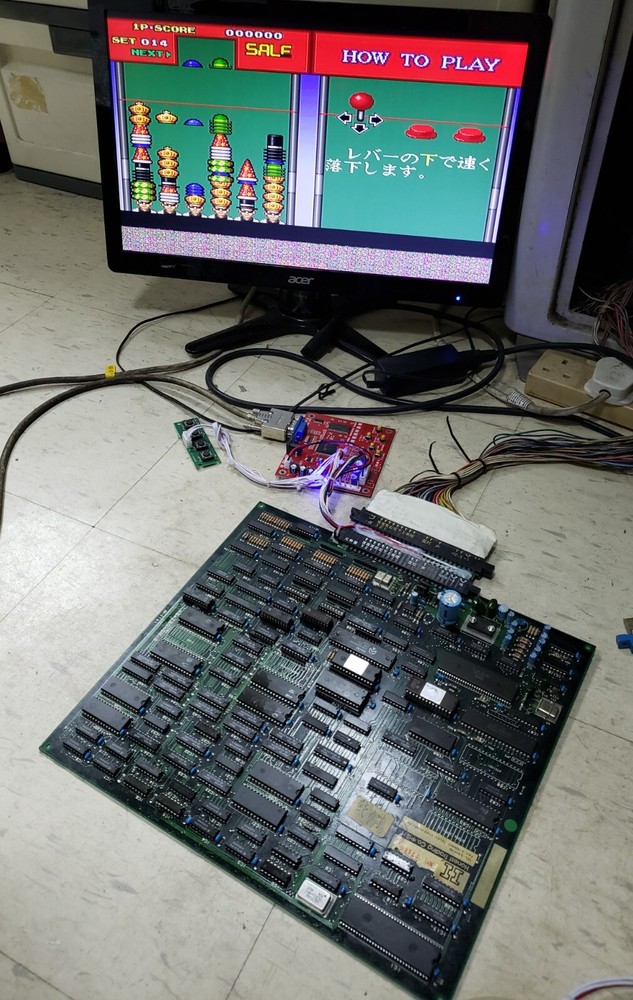 HATRIS PCB Video System Arcade Video Game 1990