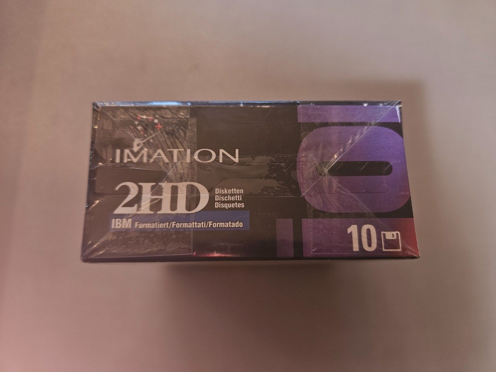 3½-Inch Floppy Disk - Quantity:10 FLOPPY DISK IMATION 2HD NOS SEALED