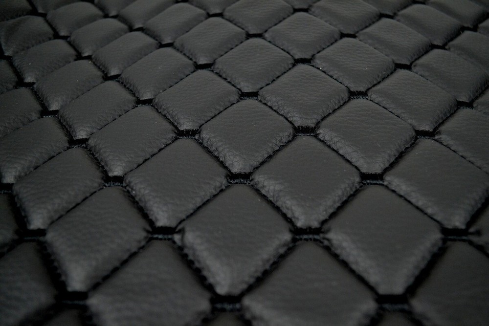 Black Eco Leather Dashboard Mats for Renault K without Sensor Right Hand Drive