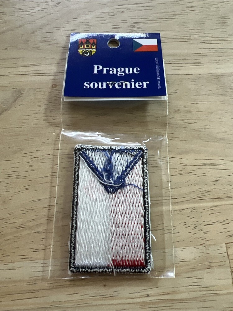 Vintage Prague souvenir patch new in package