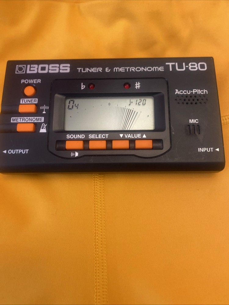 Boss Guitar Digital Tuner  Metronome Function Model TU-80 Pre-owned WORKING