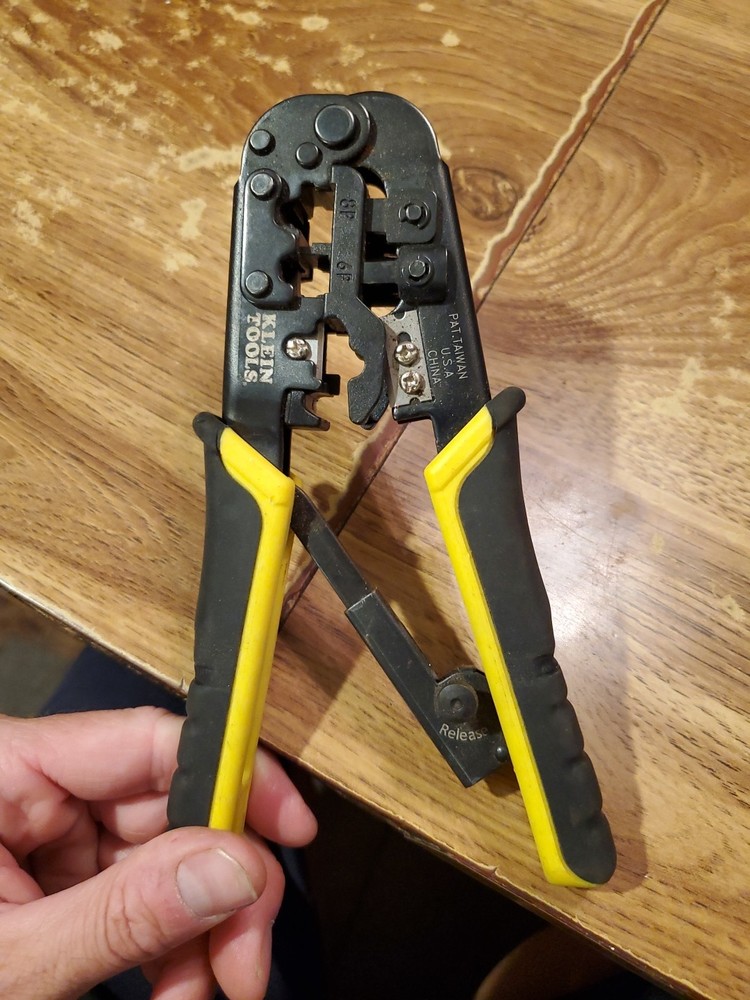 Klein Tools | VDV226-011 | Ratcheting Data Cable Crimper/Stripper/Cutter