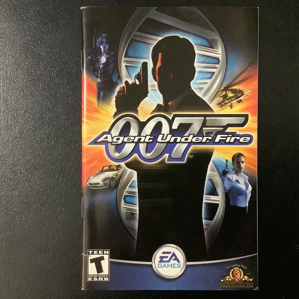 007 Agent Under Fire PS2 PlayStation 2 Instruction Manual Only