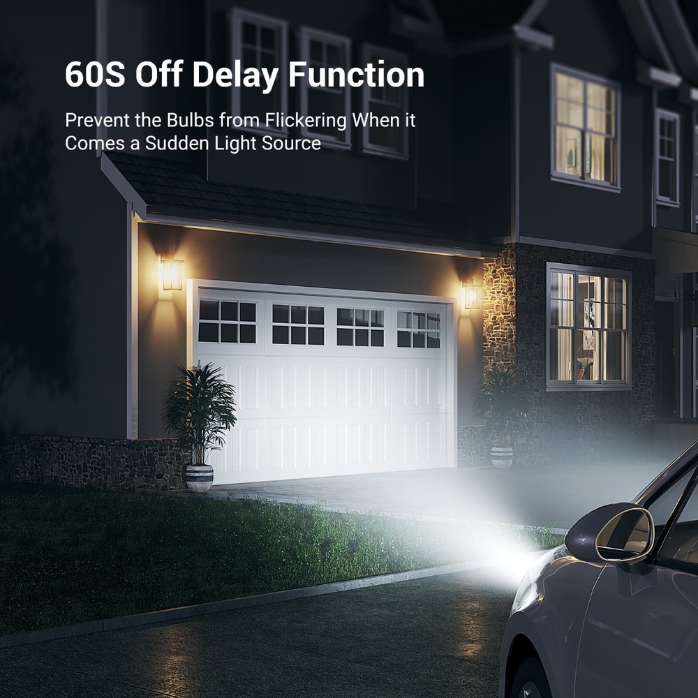 DEWENWILS 2 Pack Automatic Dusk to Dawn Light Bulb Sockets, Light Sensor Socket