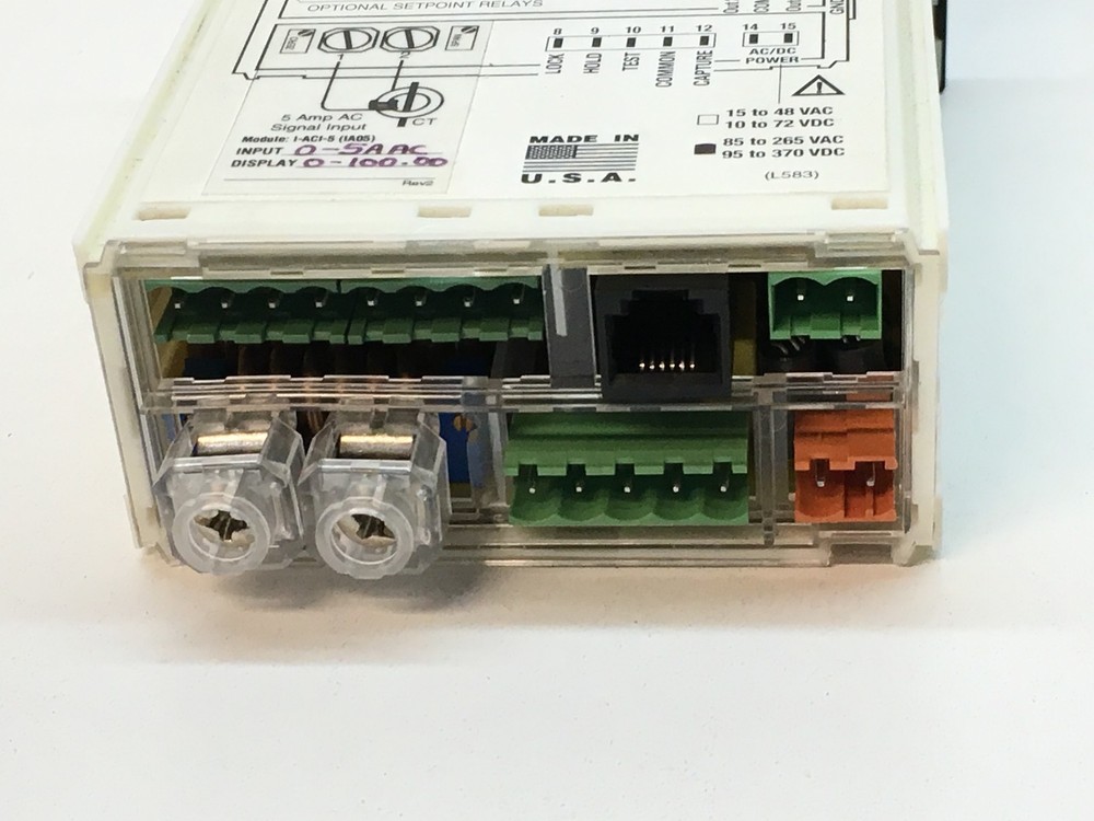Texmate DI-50E Digital Panel Meter 0-5AAC, 0-100.00 Display
