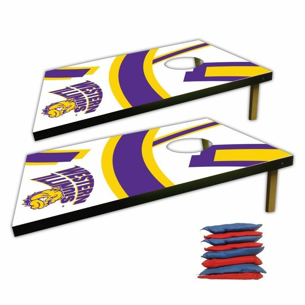 Western Illinois Cornhole Bag Toss Game (Design 2)