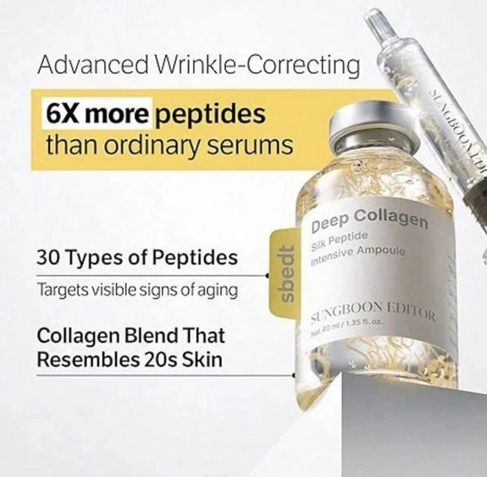 SUNGBOON EDITOR Deep Collagen Silk Peptide Intensive Ampoule