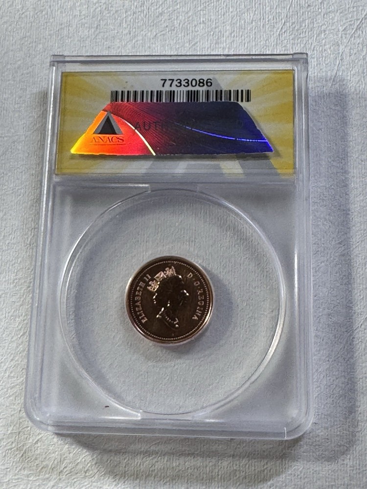 2000 Canada 1 Cent Graded SP 68 Cameo by ANACS Specimen