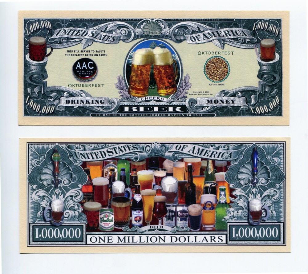 BEER    MILLION   DOLLAR  BILL