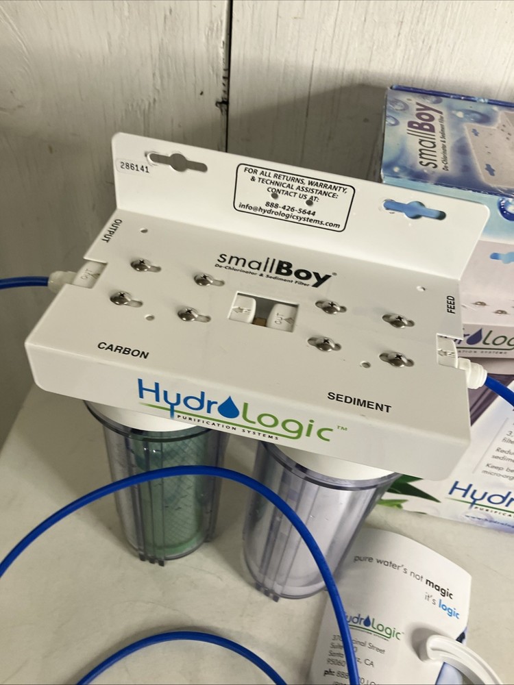 Hydrologic Small Boy - dechlorinator and sediment Filter system W/ Tool & Box