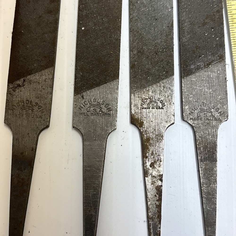 Nicholson Flat Files 5 Pc Mill Smooth USA Bastard
