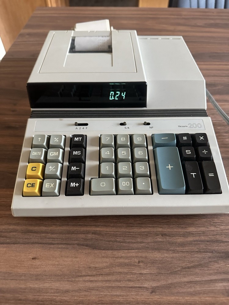 Vintage Sears PD 10 Adding Machine/Calculator Good Condition!