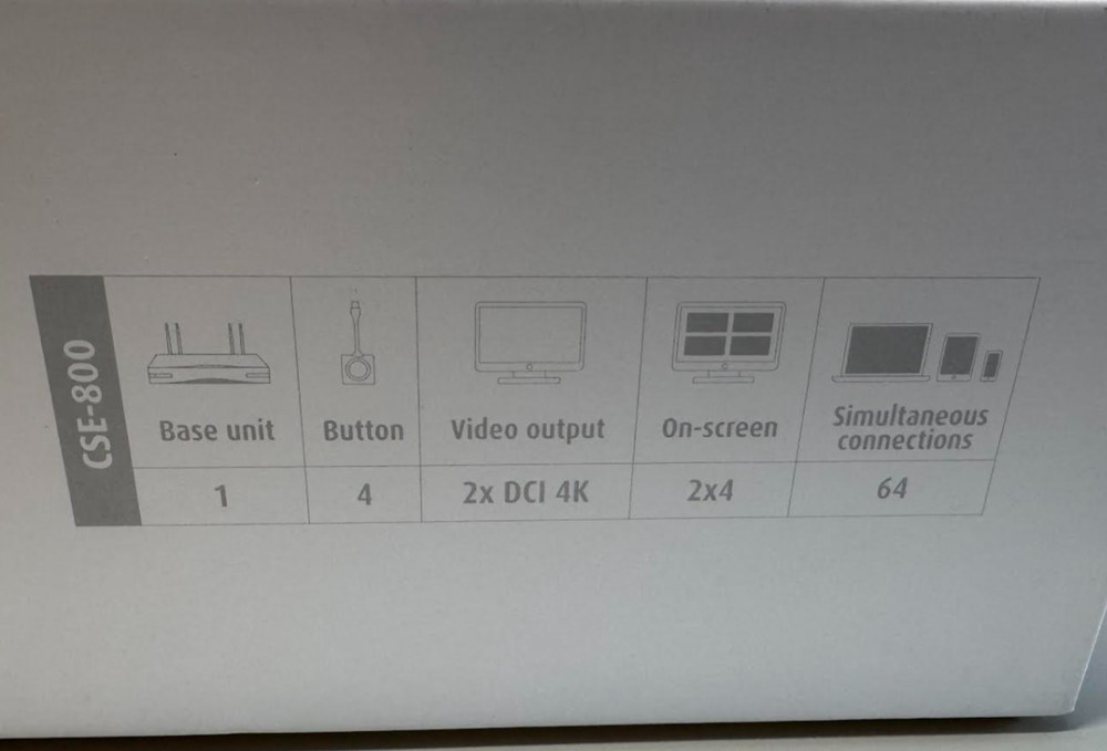 Barco ClickShare CSE-800 | 8 Users Wireless Presentation Collaboration System