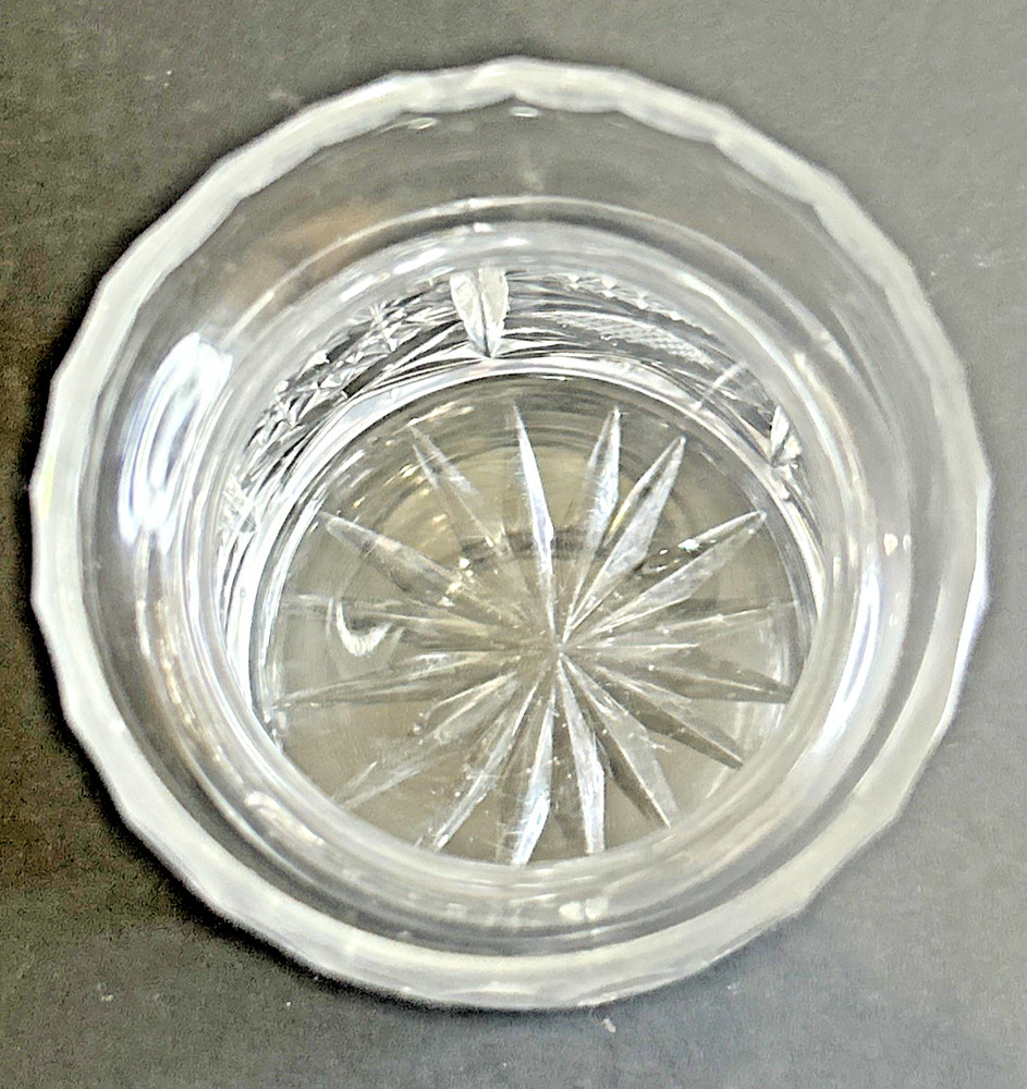 Clear Crystal Honey Jam Jar with Lid Vintage *READ*