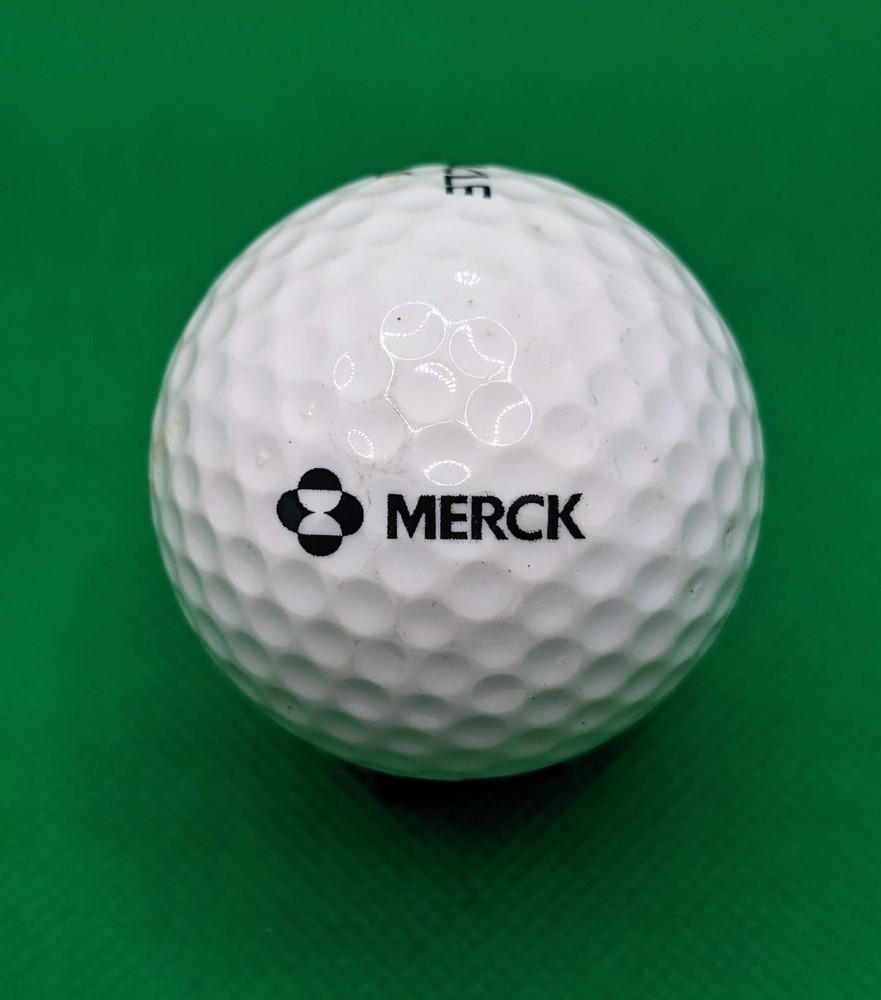Merck Pharmaceutical logo golf ball