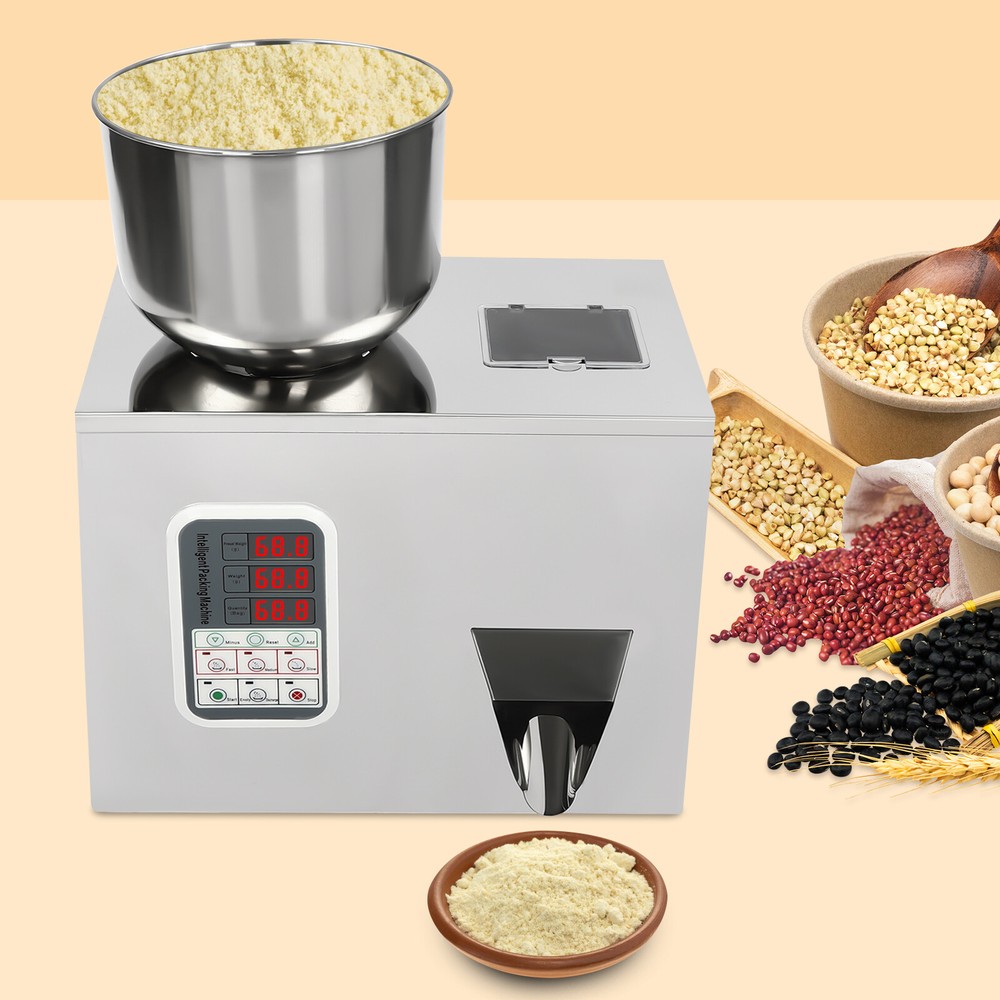 180W Automatic Granule Grain Weighting Filling Packing Machine w/ Visible Window