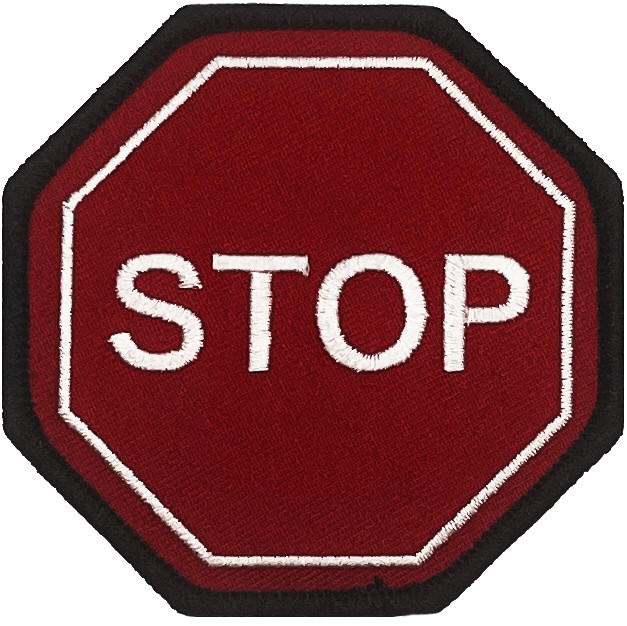 STOP SIGN PATCH