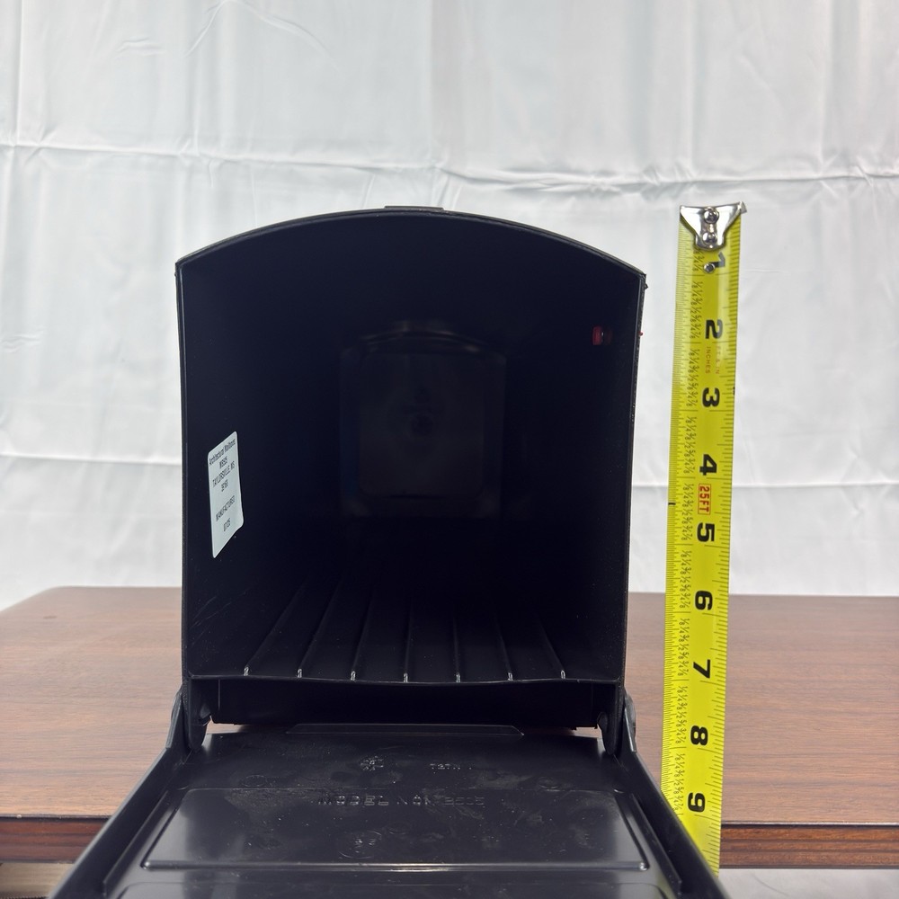 Architectural Mailbox Patriot Large Capacity Plastic Post Mount Mailbox - Black