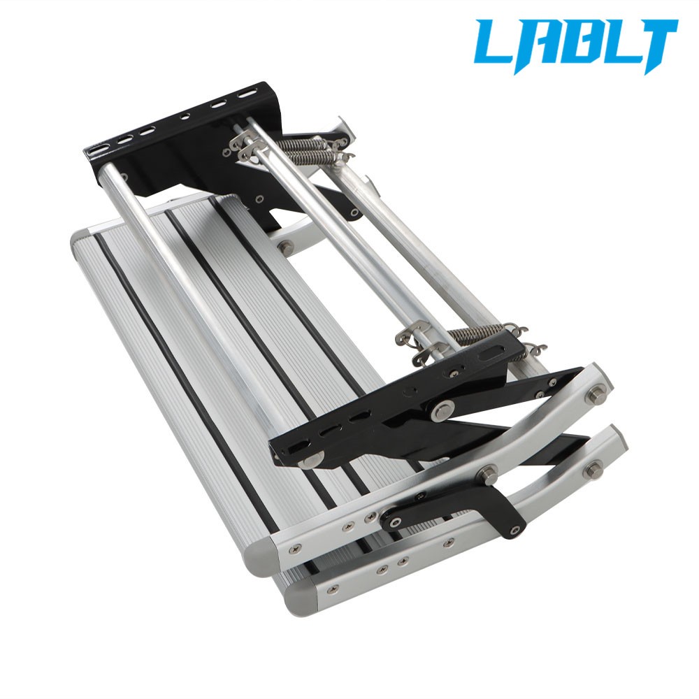 LABLT Manual Pull Out Retractable Two Step RV Camper Platform Steps Stair