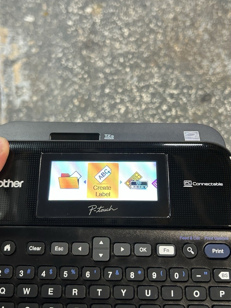 Brother Printer PTD600 PC Connectible Label Maker - Black