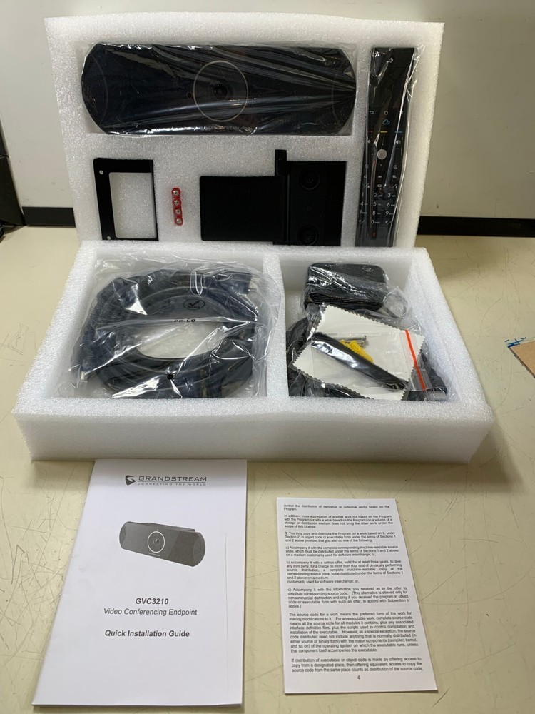 GRANDSTREAM GVC3210 ANDROID BASED 4K FULL HD VIDEO CONFERENCING SYSTEM