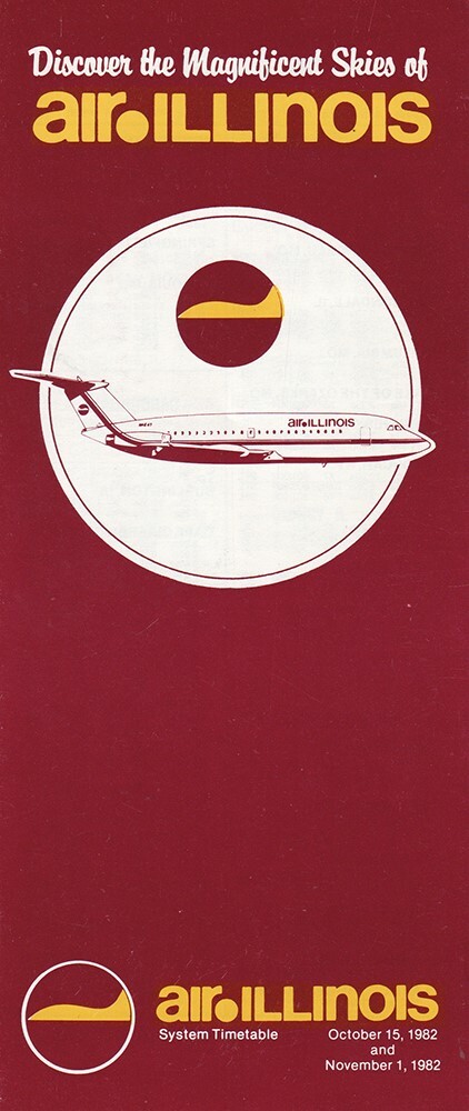 Air Illinois timetable 1982/10/15