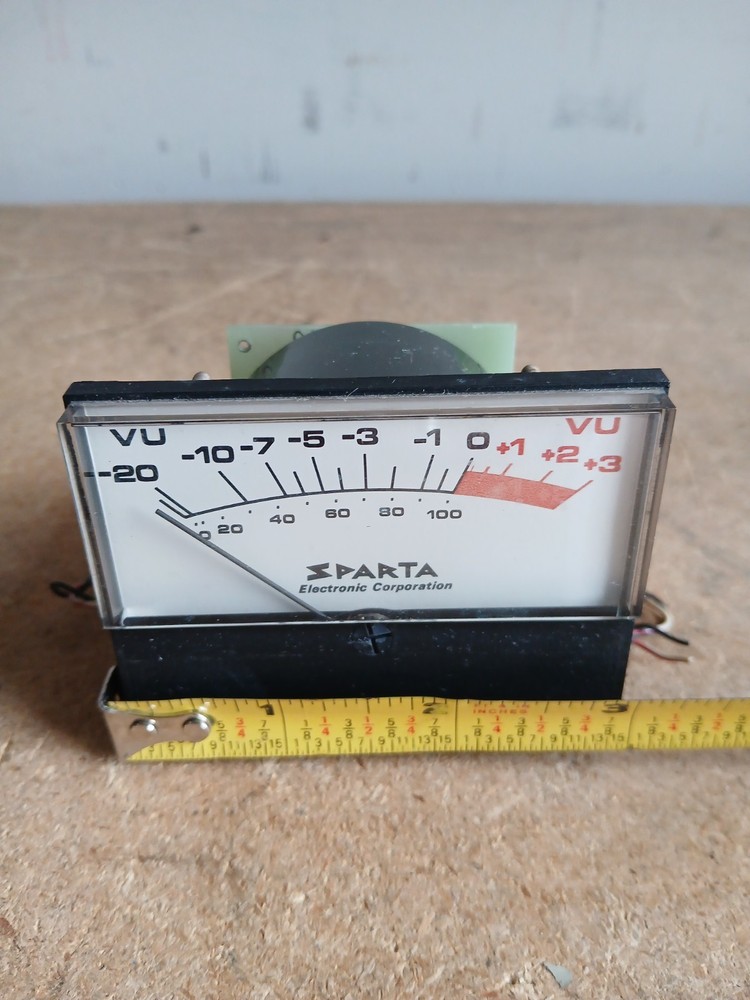 Sparta VU Meter with Bezel and Mounts Panel
